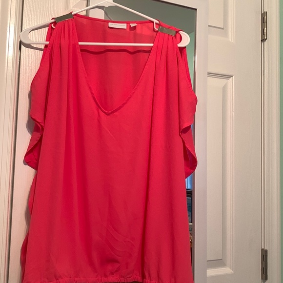 NY&C pink cold shoulder top - Picture 1 of 4